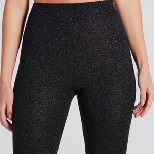Priceless Glitter High-Rise Flare Pants